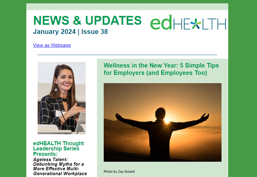 edHEALTH January newsletter top image 
